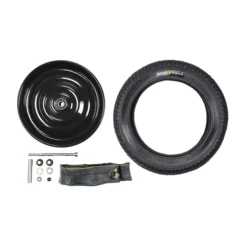 12 1/2 Zoll Laufrad Scheibenrad Radsatz Set Seifenkiste Schwalbe Reifen 50-203 AV Klaufix DDR