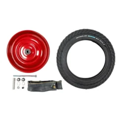 12 1/2 Zoll Laufrad Scheibenrad SET Radsatz 57-203 Reifen Schlauch AV 45° Blau