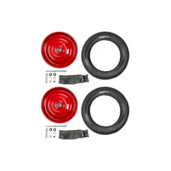 2 Stück 12 1/2 Zoll Scheibenräder Set Kenda Reifen 47-203 AV Klaufix DDR Seifenkiste Bausatz