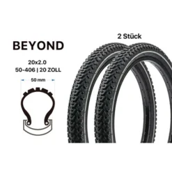 2 Stück 20 Zoll BEYOND Reifen SET 50-406 Mountain Bike Klapp Rad 20x2.00 REFLEX -Shimano Verkaufsgeschäft 2 stueck 20 zoll beyond reifen set 50 406 mountain bike klapp rad 20x200 reflex