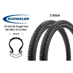 2 Stück 27.5 X 2.35 SCHWALBE Tough Tom Fahrrad Reifen MTB 60-584 K-Guard Tire 650B -Shimano Verkaufsgeschäft 2 stueck 275 x 235 schwalbe tough tom fahrrad reifen mtb 60 584 k guard tire 650b