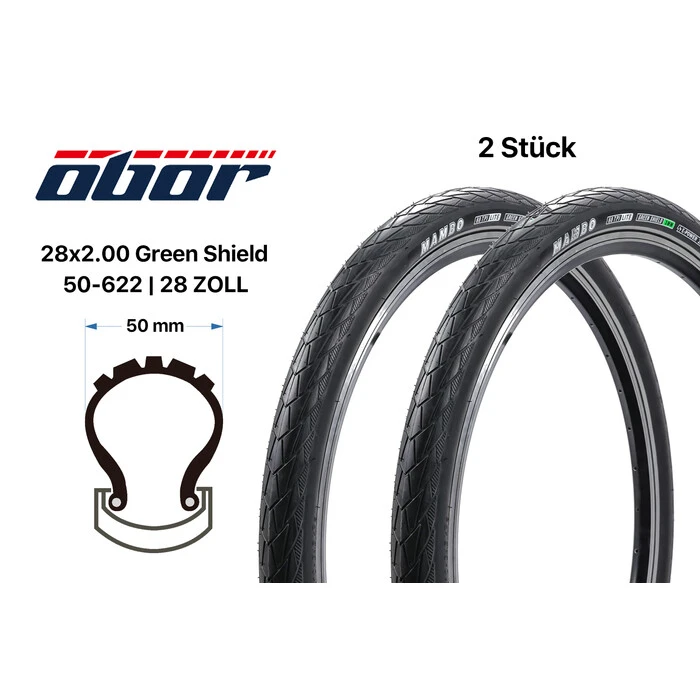 2 Stück 28 Zoll Fahrrad Reifen SET DSI 40-622 City Trekking Bike Schwarz 2 2 Stück 28 Zoll Fahrrad Reifen SET DSI 40-622 City Trekking Bike Schwarz – Bild 2