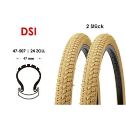 2 Stück Fahrrad Reifen DSI 24x1.75 City Bike 47-507 Wire Tire Creme 8 2 Stück Fahrrad Reifen DSI 24x1.75 City Bike 47-507 Wire Tire Creme -Shimano Verkaufsgeschäft 2 stueck fahrrad reifen dsi 24x175 city bike 47 507 wire tire creme