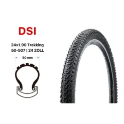 24 Zoll Fahrrad Reifen Yosemite 24x1.90 MTB Mountain Bike Tire 50-507
