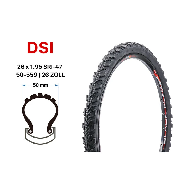 26 Zoll Dutch Perfect Fahrrad Reifen 5mm No Flat 26x2.00 MTB 54-559 Reflex 1 26 Zoll Dutch Perfect Fahrrad Reifen 5mm No Flat 26x2.00 MTB 54-559 Reflex