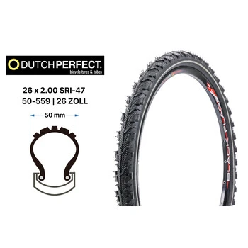 26 Zoll Dutch Perfect Fahrrad Reifen 5mm No Flat 26x2.00 MTB 54-559 Reflex 3 26 Zoll Dutch Perfect Fahrrad Reifen 5mm No Flat 26x2.00 MTB 54-559 Reflex – Bild 3