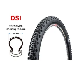 26 Zoll Fahrrad Reifen DSI 26x2.35 Mountain Bike MTB 58-559 Tire SRI 50