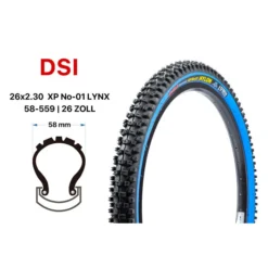 26 Zoll Fahrrad Reifen DSI Wild Rhino 26x2.125 Mountain Bike MTB 54-559