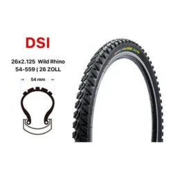 26 Zoll Fahrrad Reifen DSI Wild Rhino 26x2.125 Mountain Bike MTB 54-559 -Shimano Verkaufsgeschäft 26 zoll fahrrad reifen dsi wild rhino 26x2125 mountain bike mtb 54 559 1