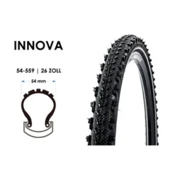 26 Zoll INNOVA Fahrrad Reifen Mountain Bike Tire 54-559 MTB Reflex Streifen Schwarz -Shimano Verkaufsgeschäft 26 zoll innova fahrrad reifen mountain bike tire 54 559 mtb reflex streifen schwarz