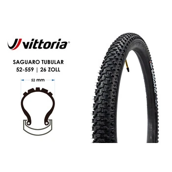 26 Zoll VITTORIA Saguaro Fahrrad Reifen Inkl. Schlauch 26x2.0 Tubular 52-559 MTB 3 26 Zoll VITTORIA Saguaro Fahrrad Reifen Inkl. Schlauch 26x2.0 Tubular 52-559 MTB – Bild 3