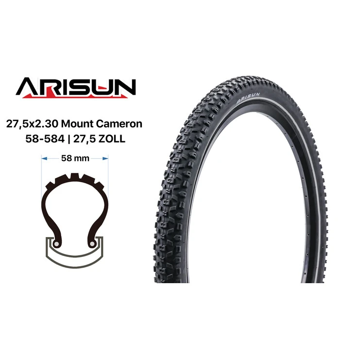 27.5 Zoll Fahrrad Reifen 27.5x2.2 Arisun XLR8 Sentinel Touring 55-584 Reflexstreifen 2 27.5 Zoll Fahrrad Reifen 27.5x2.2 Arisun XLR8 Sentinel Touring 55-584 Reflexstreifen – Bild 2