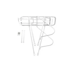 28 Zoll Fahrrad Gepäckträger Trekking City Bike Streben 160mm Lang Federklappe Weiss Matt -Shimano Verkaufsgeschäft 28 zoll fahrrad gepaecktraeger trekking city bike streben 160mm lang federklappe weiss matt2