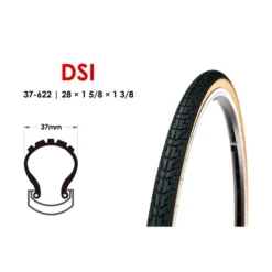 28 Zoll Fahrrad Reifen 40-622 City Trekking Bike 28x1.6 Tire Mantel Schwarz