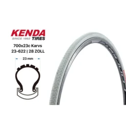 28 Zoll KENDA KARVS Fahrrad Falt Reifen 23-622 Tire 700x23c Folding Tire Rot B-Ware