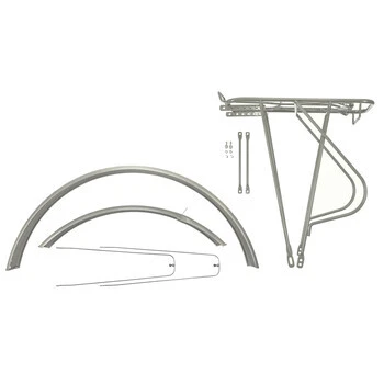28 Zoll Schutzblech Gepäckträger Set Fahrrad City Trekking Bike Grau 3 28 Zoll Schutzblech Gepäckträger Set Fahrrad City Trekking Bike Grau – Bild 3