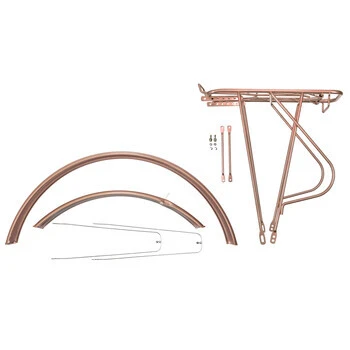 28 Zoll Schutzblech Gepäckträger Set Fahrrad City Trekking Bike Kupfer 3 28 Zoll Schutzblech Gepäckträger Set Fahrrad City Trekking Bike Kupfer – Bild 3
