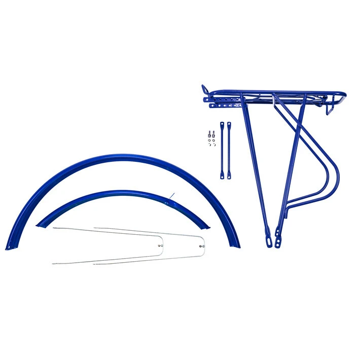 28 Zoll Schutzblech Gepäckträger Set Fahrrad City Trekking Bike Rot 2 28 Zoll Schutzblech Gepäckträger Set Fahrrad City Trekking Bike Rot – Bild 2
