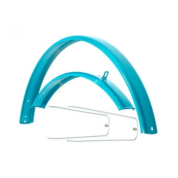 28 Zoll Schutzblech Gepäckträger Set Fahrrad City Trekking Bike Türkis 4 28 Zoll Schutzblech Gepäckträger Set Fahrrad City Trekking Bike Türkis – Bild 4