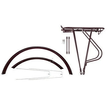 28 Zoll Schutzblech Gepäckträger Set Fahrrad City Trekking Bike Weinrot 3 28 Zoll Schutzblech Gepäckträger Set Fahrrad City Trekking Bike Weinrot – Bild 3