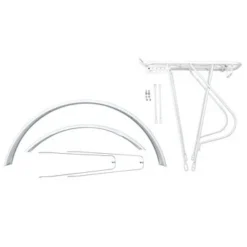 28 Zoll Schutzblech Gepäckträger Set Fahrrad City Trekking Bike Weiss Matt -Shimano Verkaufsgeschäft 28 zoll schutzblech gepaecktraeger set fahrrad city trekking bike weiss matt 1