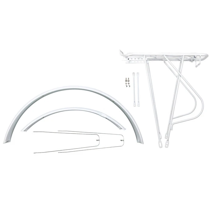 28 Zoll Schutzblech Gepäckträger Set Fahrrad City Trekking Bike Weinrot 2 28 Zoll Schutzblech Gepäckträger Set Fahrrad City Trekking Bike Weinrot – Bild 2