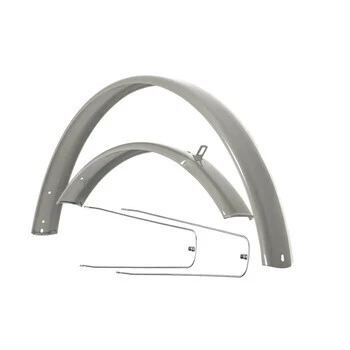 28 Zoll Schutzblech Set Fahrrad City Trekking Bike Überlausfstreben Grau 3 28 Zoll Schutzblech Set Fahrrad City Trekking Bike Überlausfstreben Grau – Bild 3