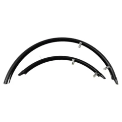 28 Zoll SKS Schutzblech Set 44mm Trekking City Bike Schwarz Mit Streben 360 Mm