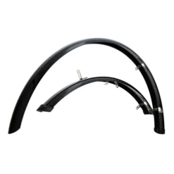 28 Zoll SKS Schutzblechset 44mm Breit Trekking Fahrrad Inkl. Streben 350mm Schwarz Matt