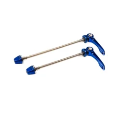 Fahrrad Schnellspanner Set MTB Trekking Laufrad VR M5x100 HR M5x135 Silber Chrom