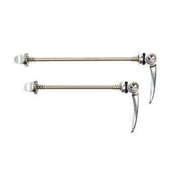 Fahrrad Schnellspanner Set MTB Trekking Laufrad VR M5x100 HR M5x135 Silber Chrom 4 Fahrrad Schnellspanner Set MTB Trekking Laufrad VR M5x100 HR M5x135 Silber Chrom – Bild 4