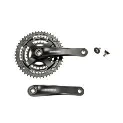SHIMANO Fahrrad Kurbel Garnitur FC-TY501 Zähnezahl 48-38-28 Kettenschutzring