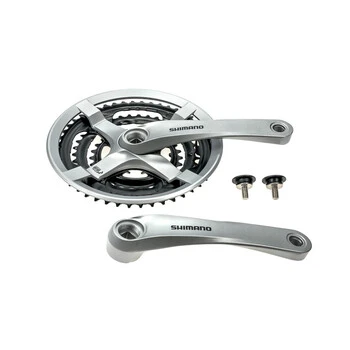 SHIMANO Tourney Fahrrad Kurbel Garnitur FC-TY501 Vierkant 48-38-28 Zähne Für 3x6/7/8 Fach Silber 4 SHIMANO Tourney Fahrrad Kurbel Garnitur FC-TY501 Vierkant 48-38-28 Zähne Für 3x6/7/8 Fach Silber – Bild 4